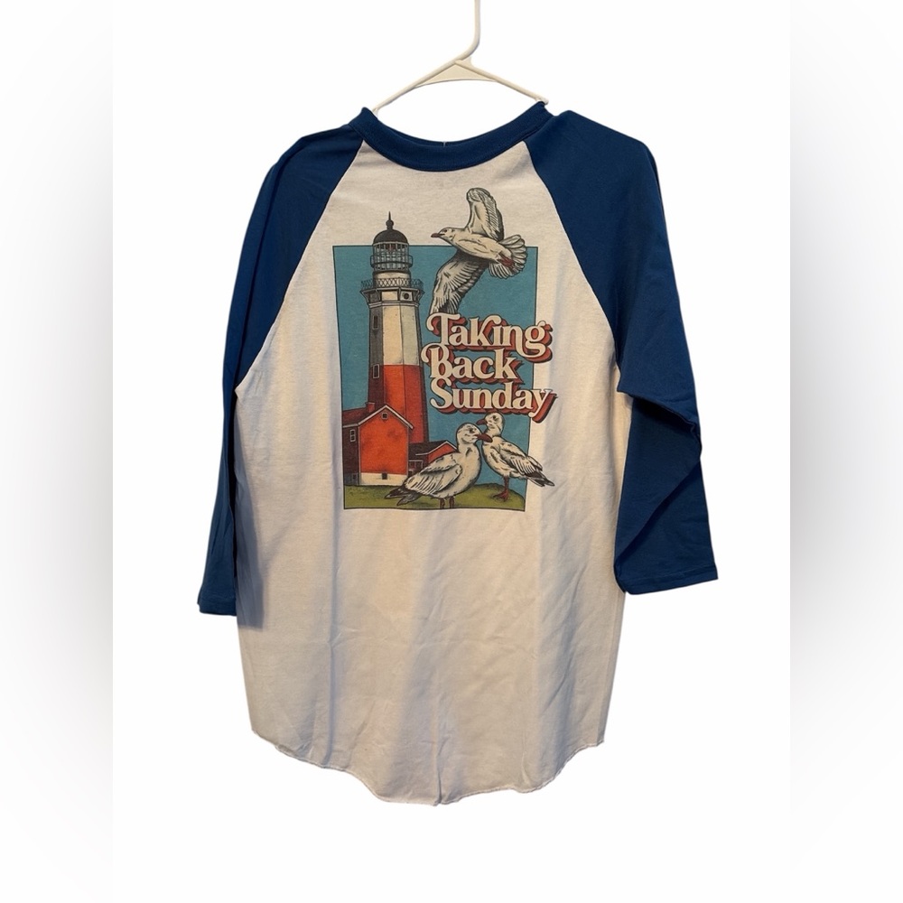 Taking Back Sunday Raglan Baseball T-Shirt Size Medium New - Picture 2 of 5